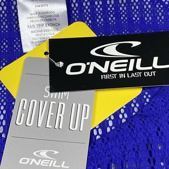O'Neill Swim Coverup Mesh NEW Women's XS Small Royal Blue Cover-Up Shirt Top - Picture 4 of 4